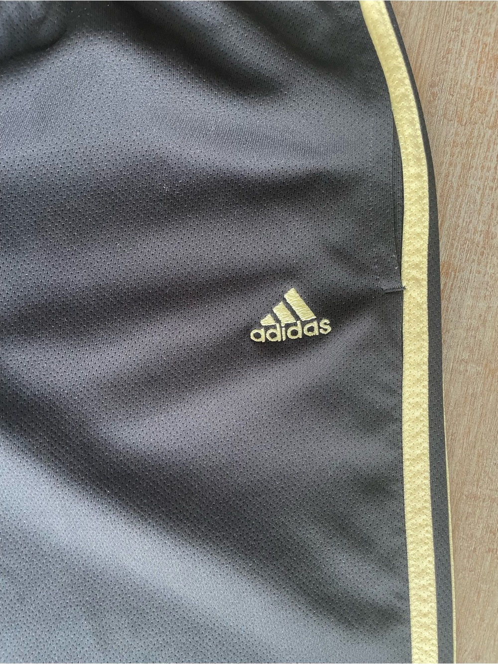 Vintage Adidas Capri Pants Womens Large Black Wide Leg Track - Picture 2 of 7